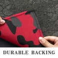 thumbnail image 6 of Red Black Camo Classic Pattern Door Rugs,Washable Non Slip Door Mats Indoor,Decorative Door Mats,Entry Mat Indoor for Entrance,Bedroom,Kitchen,Bathroom,17"x30", 6 of 6