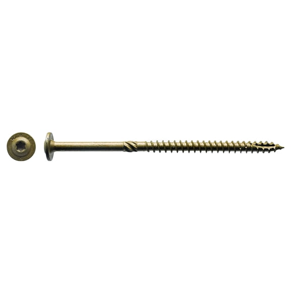 15 x 6" Bronze T-30 Lag Screw 25/Bucket