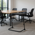 thumbnail image 1 of Homy Casa Adjustable Folding Conference Table with Cup Holder and Foldable Design for Meeting Room, Office, and Small Spaces, 1 of 8