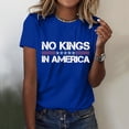thumbnail image 2 of HXWCHs T-Shirt Uni pour Femme Col Rond Profond Mode Décontractée T-Shirt à Col Rond pour Femme Manches Courtes Imprimé Haut pour Tous les Jours L Bleu, 2 of 4