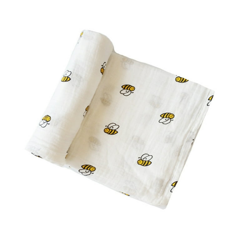 Newborn Baby Infant Muslin Gauze Cotton Swaddle Blanket Wrapping