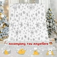 thumbnail image 6 of Christmas Blanket Silver Snowflake Christmas Throw Blanket, Snowflake Christmas Blankets and Throws Soft Warm Flannel Christmas Throw Blankets for Couch, Bed, Sofa, 50 x 60 Inches, Silver, 6 of 6