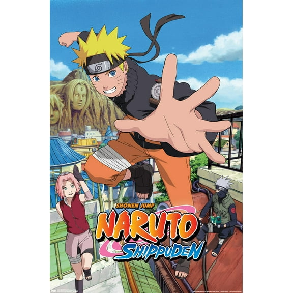 Naruto Shippuden - Jump Wall Poster, 14.725" x 22.375"