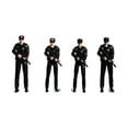 thumbnail image 2 of Figuras de policía a escala 1:64 Colección de modelos Tiny People Adorno en miniatura de resina 2 mujeres y 2 hombres, 2 of 9