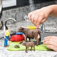 thumbnail image 1 of Schleich Farm World, Farm Animal Toys for Kids, Happy Cow Wash con juguetes de vaca y trabajo w Schleich Schleich, 1 of 2