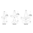 thumbnail image 4 of WAC Lighting Vornado 25" LED 3000K Contemporary Aluminum Pendant in White, 4 of 4