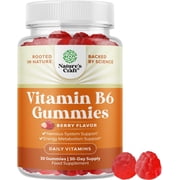 Natures Craft Potent Vitamin B6 Gummies, Daily Vitamins for Adults, 30 Count