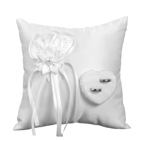 Raindrops Wedding Decorative Pillow Polyester White For Engagement Activities 1Pc 7.9x7.9in