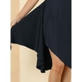 thumbnail image 6 of Allegra K Women's Summer Skirts Faux Wrap Tie Front Knee Length Skirt, 6 of 6