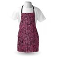 thumbnail image 3 of Pink Zebra Apron Bunch of Zebra Forming Contemporary Primitive Pattern Illustration, Unisex Kitchen Bib Apron with Adjustable Neck for Cooking Baking Gardening, Black Pink Pale Mauve, by Ambesonne, 3 of 3