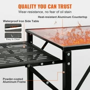 VEVOR Camping Kitchen Table Folding Portable Cook Station Tables Shelves &A Sink