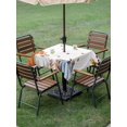 thumbnail image 3 of Outdoor Tablecloth with Umbrella Hole and Zipper, Thanksgiving Fall Square Table Cloth 54x54 Inch Waterproof Tablecloth, Blue White Orange Pumpkin Eucalyptus Picnic Table Cover for Patio Camping, 3 of 7