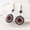 Red, variant on Women'S Cubic Zirconia Earrings Cz Hoop Earrings For Women Boho Ear Studs Earrings For Women Black Ethnic Fashion Jewelry Earrings Geometric Pattern Hoop Earrings
