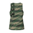 thumbnail image 5 of Gaeub Jungle Green Camo USA Flag Men's Athletic Tank Top, Workout Sleeveless Shirts, Running Tank Tops for Gym, Running, Training - 4X-Large, 5 of 9