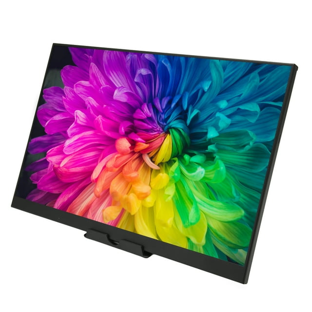 Monitor Portátil, 16 Pulgadas Empotradas en Altavoces Duales Tipo C Monitor de Pantalla Táctil de Carcasa de Metal Interfaz de 3.5 mm Para Oficina
