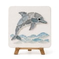 thumbnail image 2 of Voglyf DIY Sea Glass Mosaic Art Kit, Sea Glass Art Kit, Create Beautiful Ocean-Inspired Artwork with Colorful Glass Pieces, Coastal Home Decor & Creative Handmade Gift,Dolphin, 2 of 8