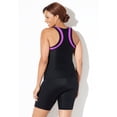 thumbnail image 4 of Swimsuits for All Chlorine Resistant High Neck Racerback Tankini Set With Bike Short, 4 of 5