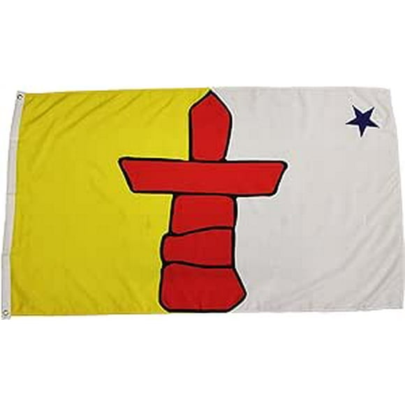 NUNAVUT CANADIAN PROVINCIAL LARGE 3 X 5 FEET FLAG WITH 2 GROMMETS CANADA PROVINCE