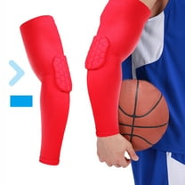 Arghm Honeycomb Elbow Guard,Spandex Sports Arm Sleeve for Basketball,Cycling,9x5.9in,Joint Collision Avoidance Protector,Sun Protection Sleeve