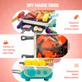thumbnail image 2 of PayUSD Kids BBQ Grill Toy, Barbecue Kitchen Cooking Playset with Realistic Spray, Light & Sound, Color Changing Play Food & Dishes Toy, Pretend BBQ Accessories Set for Girls Boys Toddler, 2 of 7