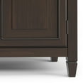 thumbnail image 3 of Simpli Home Connaught 67 inch Wide Solid Wood Traditional Large Sideboard Buffet Storage Cabinet in Dark Chestnut Brown, 3 of 12