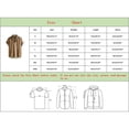 thumbnail image 4 of Camisas De Sport Para Hombre Hombres Primavera Verano Rayas Turndown Casual Tops Camisa Manga corta Botón Impreso Top Camisa (Coffee, 3XL), 4 of 6