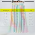 thumbnail image 2 of WMTBSRSW Girl's Fashion Rainbow Skirt Elastic Waist Ruffle Flowy A Line Boho Summer Skirts Colorful Tie Dye Casual Elegant Party Prom Skirts 4-15 Years, 2 of 3