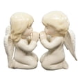 thumbnail image 3 of Ebros Nostalgic Praying Boy And Girl Angels Magnetic Ceramic Salt Pepper Shakers, 3 of 9