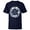 Navy, variant on Disney 100 Pixar Happy Faces Blue Sticker Circle D100 - Short Sleeve T-Shirt for Kids - Customized-Athletic Heather