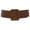 Brown, variant on Women's 2 1/4" Wide High Waist Rectangular Stitch-edged Leather Belt