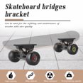 thumbnail image 2 of Generic Ensemble de Camion Planche à Roulettes 5 Pouces avec Roulements ABEC-11, Roues 52x32mm, Camions Argentés, Roues Noires, Joints 3mm, et Clous de Pont 29mm, 2 of 6