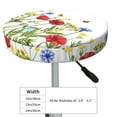 thumbnail image 4 of Fotbe Wild Herbs Stool Covers Round,Waterproof Round Bar Stool Covers Bar Chair Covers Washable Stool Cushion Slipcover for 12-14 Inch Chair-13 inch, 4 of 7