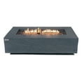 thumbnail image 6 of Elementi Plus Capetown Propane Fire Pit for Outside Outdoor Fire Pit Table Smokeless Firepit Concrete Rectangular Fire Table Patio Heater Fireplace 60000 BTUs - Slate Black, 55.9 x 31.9 Inches, 6 of 12