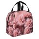 thumbnail image 2 of Fotbe Delicate Pink Carnations Bolsa Térmica con Estampado y Forro de Aluminio Grueso Bolsa de Almuerzo con Bolsillo Frontal para Hombres y Mujeres, Ideal para Trabajo, Escuela, 2 of 8