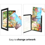 Toner Depot 8.5 x 11 Black Kids Art Frames 2 Pieces