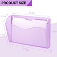 thumbnail image 3 of Organizador de pared GDINDINFAN de malla con 3 compartimentos, color morado, 3 of 7