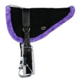 thumbnail image 2 of Horse Western Leather Fur Padded Bareback Saddle Pad Cinch Stirrups Black 39149, 2 of 2