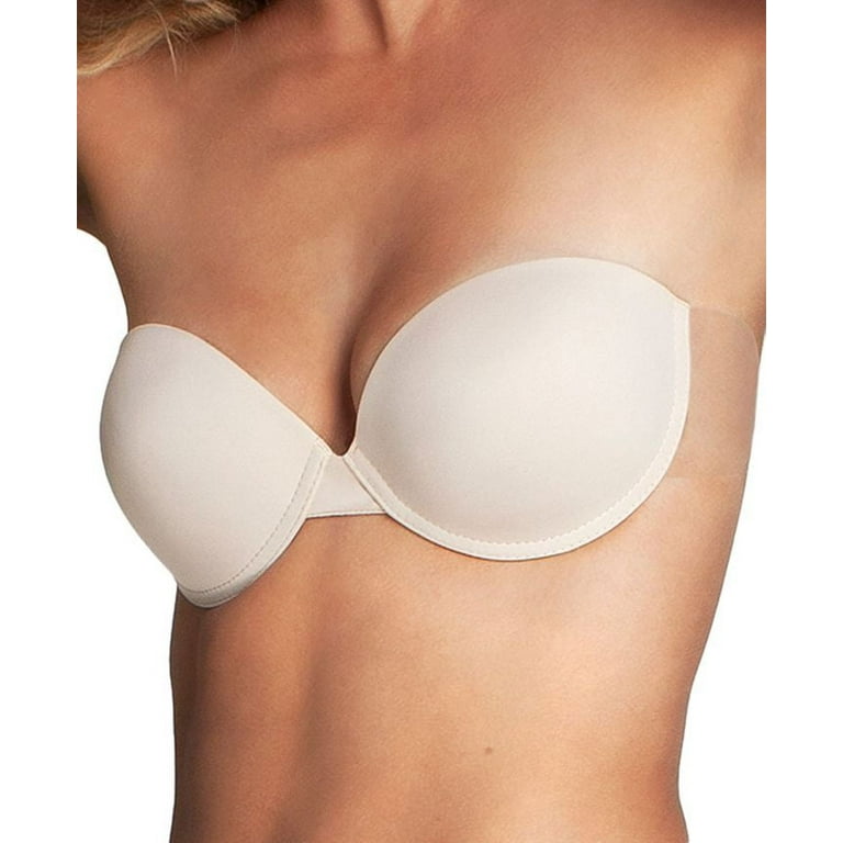 FASHION FORM Sz C/D Backless Strapless Plunge Push UP Adhesive Bra