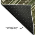 thumbnail image 5 of Addison Rugs Mayfield Premium Machine Washable Transitional Tribal Olive Rectangle Rug, 8' x 10', 5 of 6