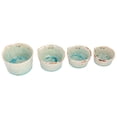 thumbnail image 5 of Creative Co-Op Stoneware Measuring Cups with Reactive Crackle Glaze, Green, Set of 4, 5 of 5