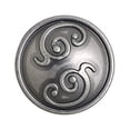 thumbnail image 6 of Utopia Alley 10pcs Roma Cabinet Ring Pull Knob - Decorative Cabinet Drop Pull Knobs for Cabinets and Drawers - Vintage Cabinet Hardware with Hand Finished Pewter - Metal Drawer Pull Knobs 1.3", 6 of 7
