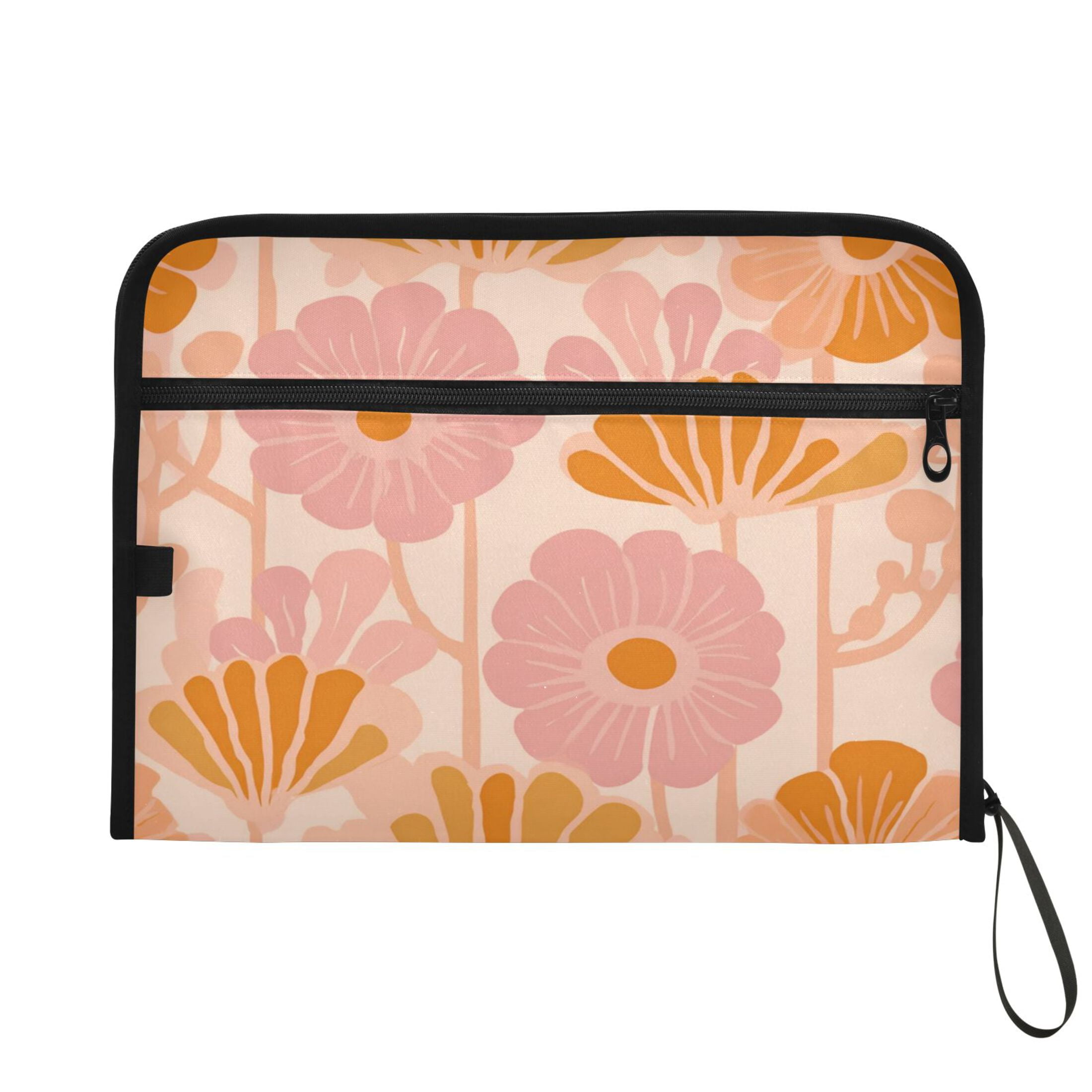 Expandable Folder with Colored Tabs, Desktop Folding Folder for Organizing Files by Category, with 13 Pockets, Suitable for Office Use Modern Wallpaper Patterns