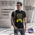 thumbnail image 5 of Greenyef Graphics I Paused My Game to Be Here Video Gamer Gift for Men Teenagers Gaming Funny Graphic T-Shirt Style-22 (Black, X-Large), 5 of 6
