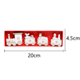 thumbnail image 2 of Tren navideño de madera con 3 carruajes para niños, niñas, niños, calendario de adviento festivo, regalo de decoración Zhivalor CPB-SSW236-1, 2 of 5