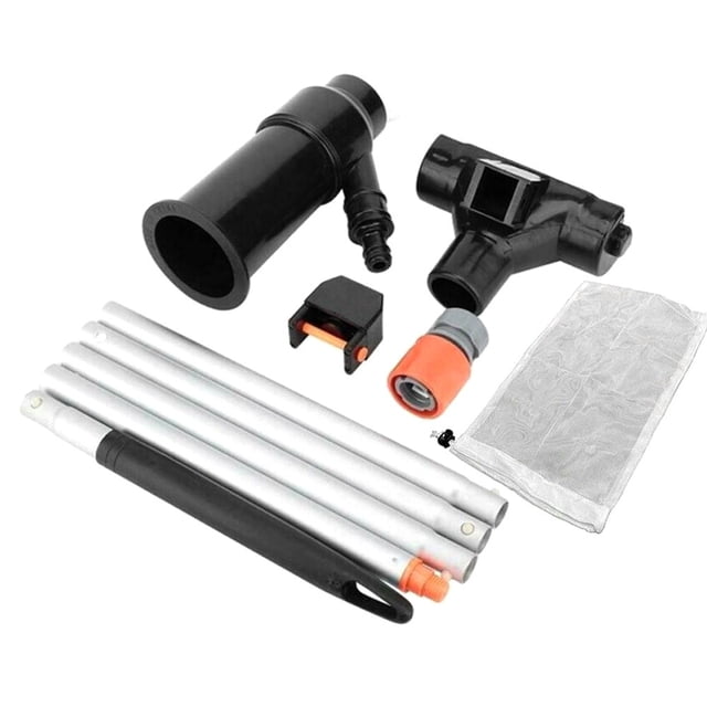 Swimming Pool Jet Vacuum Cleaner with Mesh bag and Pole for Above Ground Inflatable Pool Hot Tub Pond Spa Fountain