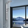 thumbnail image 1 of Costway 40'' Aluminum Alloy Shower Column Rainfall Panel Massage Jet System w/Hand shower, 1 of 7