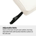 thumbnail image 6 of Outdoor Seat Cushion Set Deep Seating Patio Cushion Set Thick Cushions 25.6"x25.6"x5",Creamy White, 6 of 7
