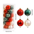 thumbnail image 3 of Adornos navideños, adornos navideños, regalos navideños, adornos navideños, bolas navideñas, adornos colgantes para árboles de Navidad, bolas navideñas pintadas a mano, bolas navideñas de plástico de, 3 of 6