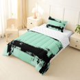 thumbnail image 2 of Homewish Tie Dye Ombre Twin Comforter Sets,Classic Abstract Geometric Bedding Set,Light Green,Reversible,2pcs,1 Comforter and 1 Pillowcase, 2 of 7