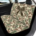 thumbnail image 3 of HUISEFOR 4 Pcs Camouflage Bow Car Seat Covers Full Set for Women Front Rear Seat Protectors, Elastic Polyester, Easy to Installation, Universal Fit for Most Cars SUVs, 3 of 6